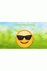 Shades On Good Morning Emoji GIF