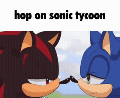 Shadow and Sonic Hop on Sonic Tycoon