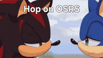 Shadow And Sonic Standing Together GIF