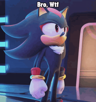 Shadow The Hedgehog Bro WTF GIF