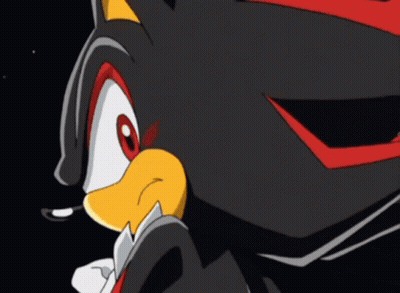 Shadow The Hedgehog Close Up With Red Eyes GIF