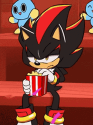 Shadow The Hedgehog Eating Popcorn GIF