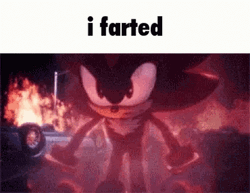 Shadow The Hedgehog Farted Meme GIF