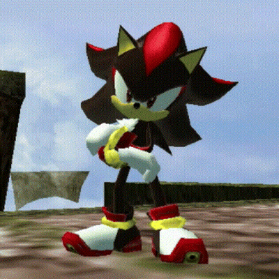 Shadow The Hedgehog From The Video Game Sonic The Hedgehog GIF