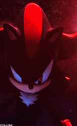 Shadow The Hedgehog Glance Up GIF