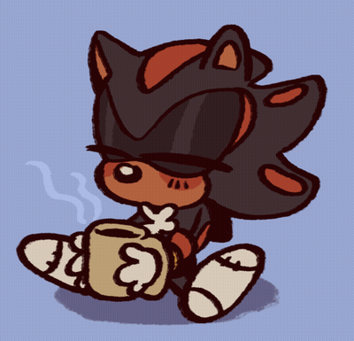 Shadow The Hedgehog Holding A Cup GIF