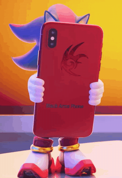 Shadow The Hedgehog Holding Red Phone GIF