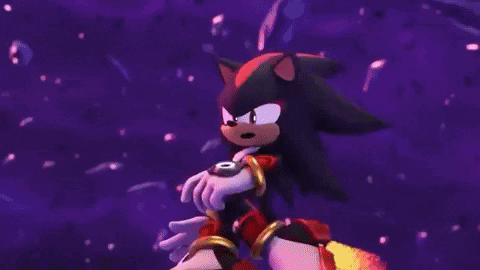 Shadow The Hedgehog Holding Ring Saying Come At Me Bro GIF