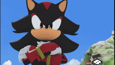Shadow The Hedgehog Holding Sword GIF
