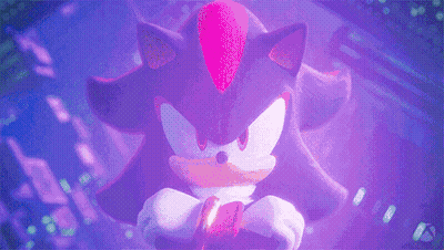 Shadow The Hedgehog Is A Cartoon Character From The Video Game Sonic The Hedgehog And Is Holding A Remote Control . GIF