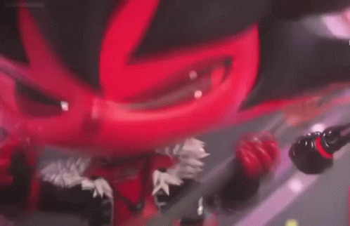 Shadow The Hedgehog Is Holding A Microphone In His Hand . GIF