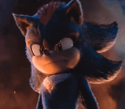 Shadow The Hedgehog Looking At Camera GIF