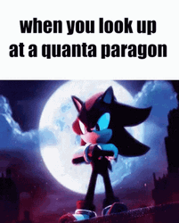 Shadow The Hedgehog Looking Up GIF
