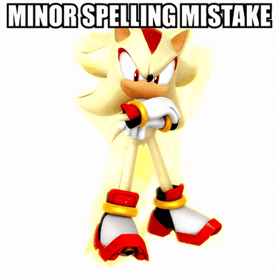 Shadow The Hedgehog Minor Spelling Mistake Win GIF
