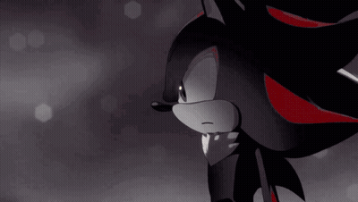 Shadow The Hedgehog Standing In Dark Room GIF