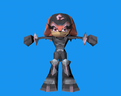 Shadow The Hedgehog Standing On Blue Surface GIF