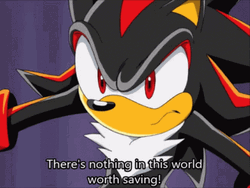 Shadow The Hedgehog Unworthy GIF
