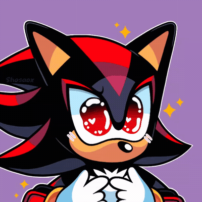 Shadow The Hedgehog With Hearts In Eyes GIF