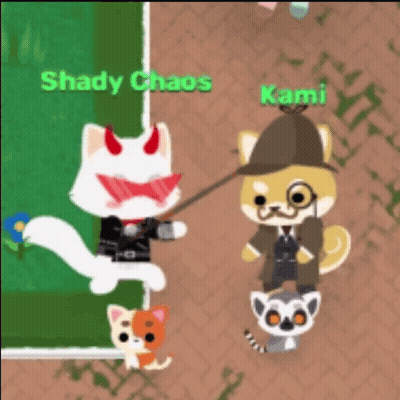 Shady Chaos And Kami Are The Names Of Two Cartoon Cats GIF