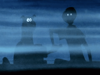 Shaggy And Scooby Doo In The Fog GIF