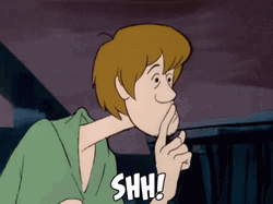 Shaggy Shhh Quiet GIF