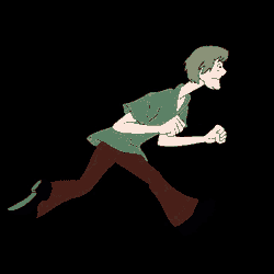 Shagman Running Bye Shagg GIF