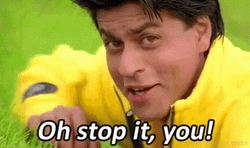 Shahrukh Khan Oh Stop It GIF