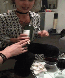 Shake And Bake Wine Bottle Prank GIF