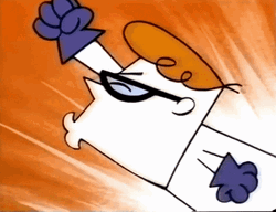 Shake Fist Dexters Laboratory GIF