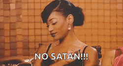 Shake My Head No Satan GIF