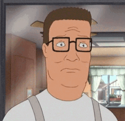 Shaking Head Hank Hill GIF