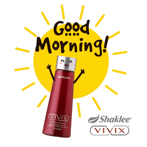 Shaklee Vivix Bottle With Face Sticker