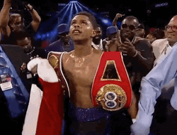Shakur Stevenson Victory Announcement GIF