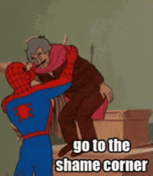 Shame On You Spider Man GIF