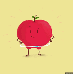 Shana Tova Animated Dancing Apple GIF
