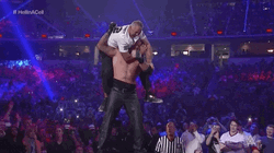 Shane Mcmahon Climbs Off Undertaker GIF