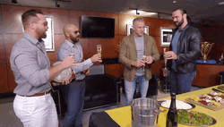 Shane Mcmahon Having A Drink With Friends GIF
