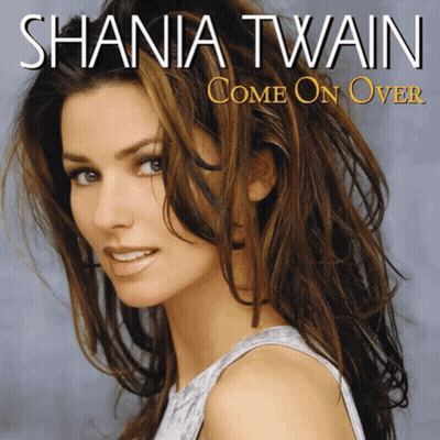 Shania Twain Come On Over Album Cover With A Woman On It GIF