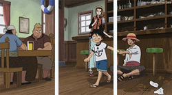 Shanks Dont Leave Luffy One Piece GIF