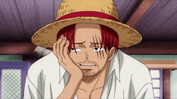 Shanks One Piece Bored Talking GIF