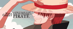 Shanks Pass Hat One Piece Luffy Crying  GIF