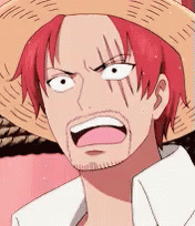 Shanks Red Haired One Piece Evil Stare GIF