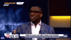 Shannon Sharpe Pointing With Hands GIF