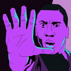 Shannon Sharpe Stop Animation GIF