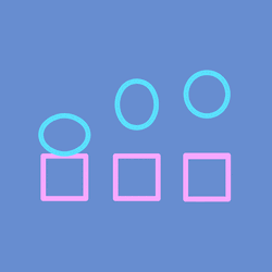 Shapes Circles Bouncing GIF