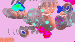 Shapes Floating Paint GIF