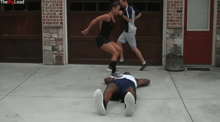 Shaq Dunking Back Flipping GIF