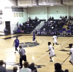 Shaq Dunking Old Film GIF