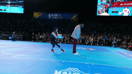Shaq Dunking State Farm All-Star Game GIF