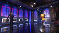 Shaquille O'neal Basketball Dunk Mascot GIF